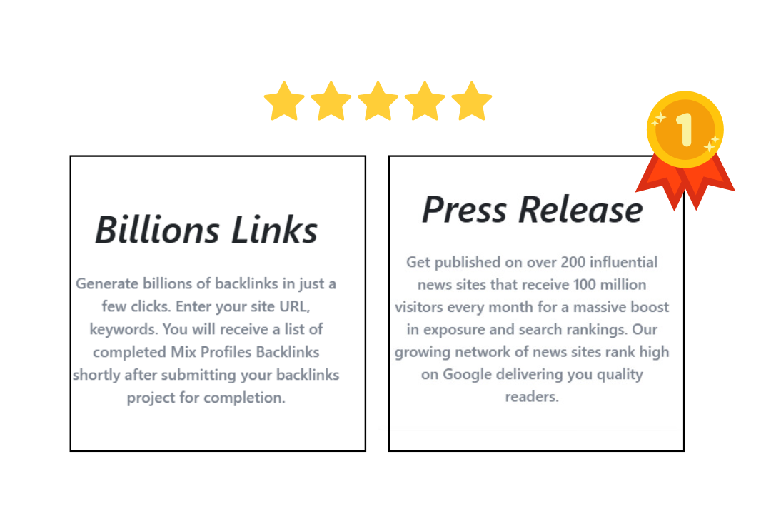 Choose one of Featured Ranking Services to boost your online presence